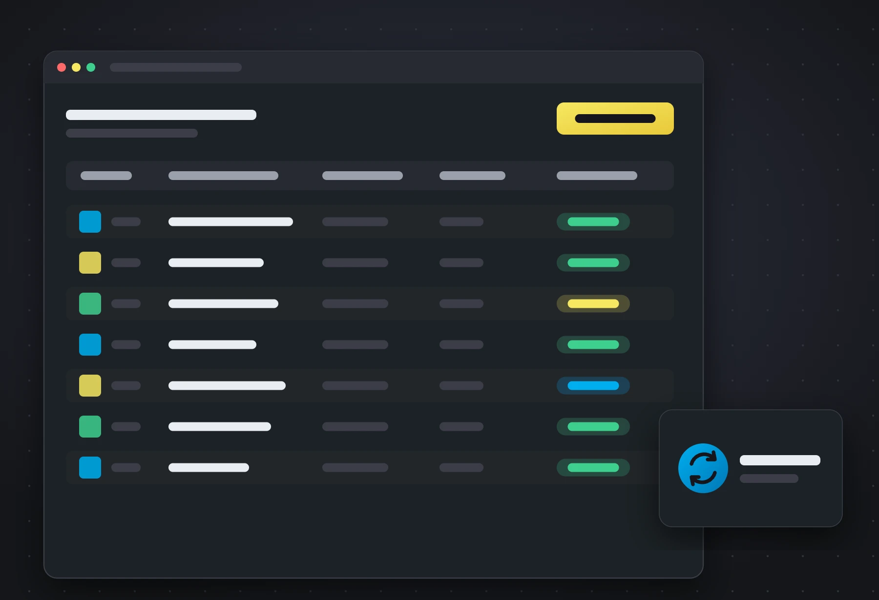 Illustration of a product catalog kept in sync between an ERP and a website